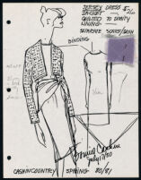 Cashin's illustrations of ready-to-wear designs for Russell Taylor, Spring 1980 - 1981 collection. b057_f03-04