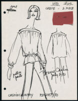 Cashin's illustrations of ready-to-wear designs for Russell Taylor, Resort 1980 collection. f01-39