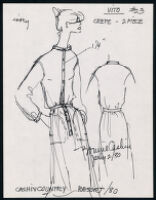 Cashin's illustrations of ready-to-wear designs for Russell Taylor, Resort 1980 collection. f01-40