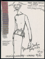 Cashin's illustrations of ready-to-wear designs for Russell Taylor, Spring 1980 - 1981 collection. b057_f03-10