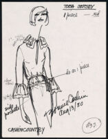 Cashin's illustrations of ready-to-wear designs for Russell Taylor, Spring 1980 - 1981 collection. b057_f03-16