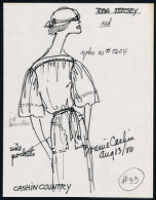 Cashin's illustrations of ready-to-wear designs for Russell Taylor, Spring 1980 - 1981 collection. b057_f03-18