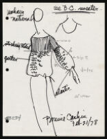 Cashin's illustrations of handknit garment designs. f04-31