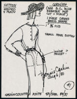 Cashin's illustrations of ready-to-wear designs for Russell Taylor, Spring - Summer 1980-1981 collection. f04-01