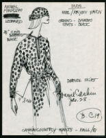 Cashin's illustrations of ready-to-wear designs for Russell Taylor, Fall 1981 collection. b058_f01-20