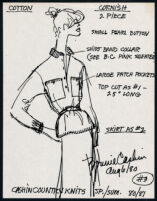 Cashin's illustrations of ready-to-wear designs for Russell Taylor, Spring - Summer 1980-1981 collection. f04-03