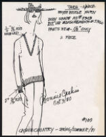 Cashin's illustrations of ready-to-wear designs for Russell Taylor, Spring-Summer 1981 collection. f07-01