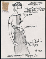 Cashin's illustrations of ready-to-wear designs for Russell Taylor, Spring-Summer 1981 collection. f07-04