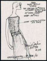 Cashin's illustrations of ready-to-wear designs for Russell Taylor, Spring-Summer 1981 collection. f07-05