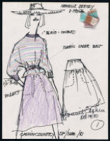 Cashin's illustrations of ready-to-wear designs for Russell Taylor, Spring-Summer 1981 collection. f07-06