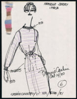 Cashin's illustrations of ready-to-wear designs for Russell Taylor, Spring-Summer 1981 collection. f07-11