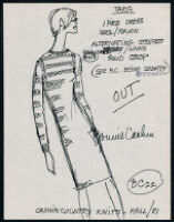 Cashin's illustrations of ready-to-wear designs for Russell Taylor, Fall 1981 collection. b058_f01-26