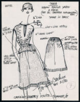 Cashin's illustrations of ready-to-wear designs for Russell Taylor, Summer 1981 collection. f08-04