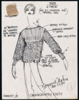 Cashin's illustrations of ready-to-wear designs for Russell Taylor, Summer 1981 collection. f08-01