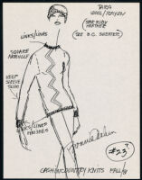Cashin's illustrations of ready-to-wear designs for Russell Taylor, Fall 1981 collection. b058_f01-33