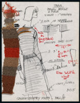 Cashin's illustrations of ready-to-wear designs for Russell Taylor, Fall 1981 collection. b058_f01-02