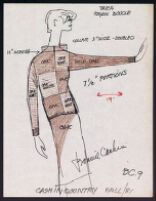 Cashin's illustrations of ready-to-wear designs for Russell Taylor, Fall 1981 collection. b058_f01-06