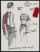 Cashin's illustrations of ready-to-wear designs for Russell Taylor, Fall 1981 collection. b058_f02-06