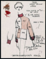 Cashin's illustrations of ready-to-wear designs for Russell Taylor, Fall 1981 collection. b058_f02-09
