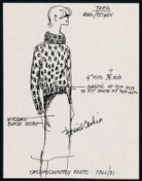 Cashin's illustrations of ready-to-wear designs for Russell Taylor, Fall 1981 collection. b058_f02-13