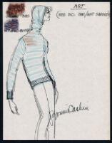 Cashin's illustrations of ready-to-wear designs for Russell Taylor, Fall 1981 collection. b058_f03-02