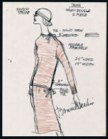 Cashin's illustrations of ready-to-wear designs for Russell Taylor, Fall 1981 collection. b058_f03-03