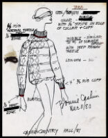 Cashin's illustrations of ready-to-wear designs for Russell Taylor, Fall 1981 collection. b058_f03-07
