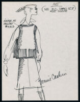 Cashin's illustrations of ready-to-wear designs for Russell Taylor, Fall 1981 collection. b058_f03-01