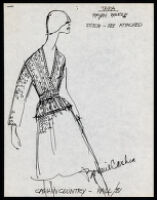 Cashin's illustrations of ready-to-wear designs for Russell Taylor, Fall 1981 collection. b058_f03-08