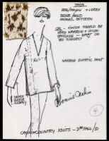 Cashin's illustrations of ready-to-wear designs for Russell Taylor, Second Fall 1981 collection. f04-04