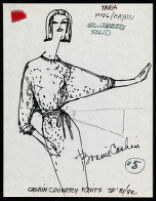 Cashin's illustrations of ready-to-wear designs for Russell Taylor, Spring 1981 - 1982 collections. b058_f05-05