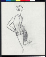 Cashin's illustrations of coat designs for Siggy. f02-17