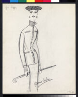 Cashin's illustrations of coat designs for Siggy. f02-19