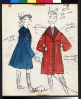 Cashin's illustrations of children's outerwear designs. f01-04