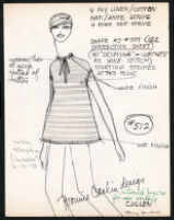 Cashin's illustrations of knitwear designs created by Cyril Cullen Mill (knitter). f03-10