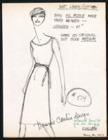 Cashin's illustrations of knitwear designs created by Cyril Cullen Mill (knitter). f03-12