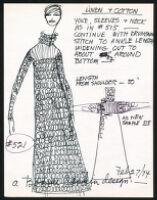 Cashin's illustrations of knitwear designs created by Cyril Cullen Mill (knitter). f03-19