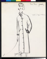 Cashin's illustrations of coat designs for Siggy. f03-06