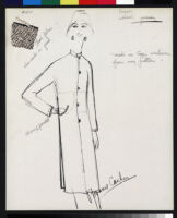 Cashin's illustrations of coat designs for Siggy. f03-07