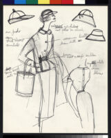 Cashin's illustrations of uniforms designed for American Airlines flight attendants. b078_f08-06