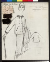 Cashin's illustrations of fur coat designs for Fantasia Furs. f10-08