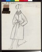 Cashin's illustrations of fur coat designs for Fantasia Furs. f10-13