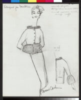 Cashin's illustrations of fur coat designs for Fantasia Furs. f09-10