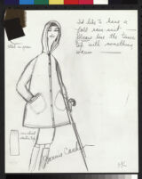 Cashin's illustrations of rainwear designs for Sills and Co. f02-16