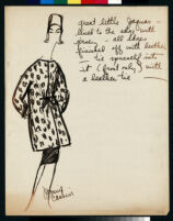 Cashin's illustrations of fur coat designs. f06-11
