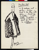 Cashin's illustrations of fur coat designs. f06-13