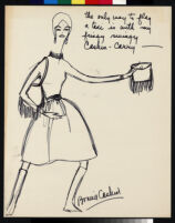 Cashin's illustrations of handbag designs for Coach. f10-07