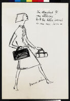 Cashin's illustrations of handbag designs for Coach. f10-08