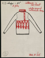Cashin's illustrations of knitwear body styles. f13-01
