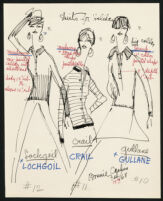 Cashin's illustrations of knitwear designs. b183_f12-05